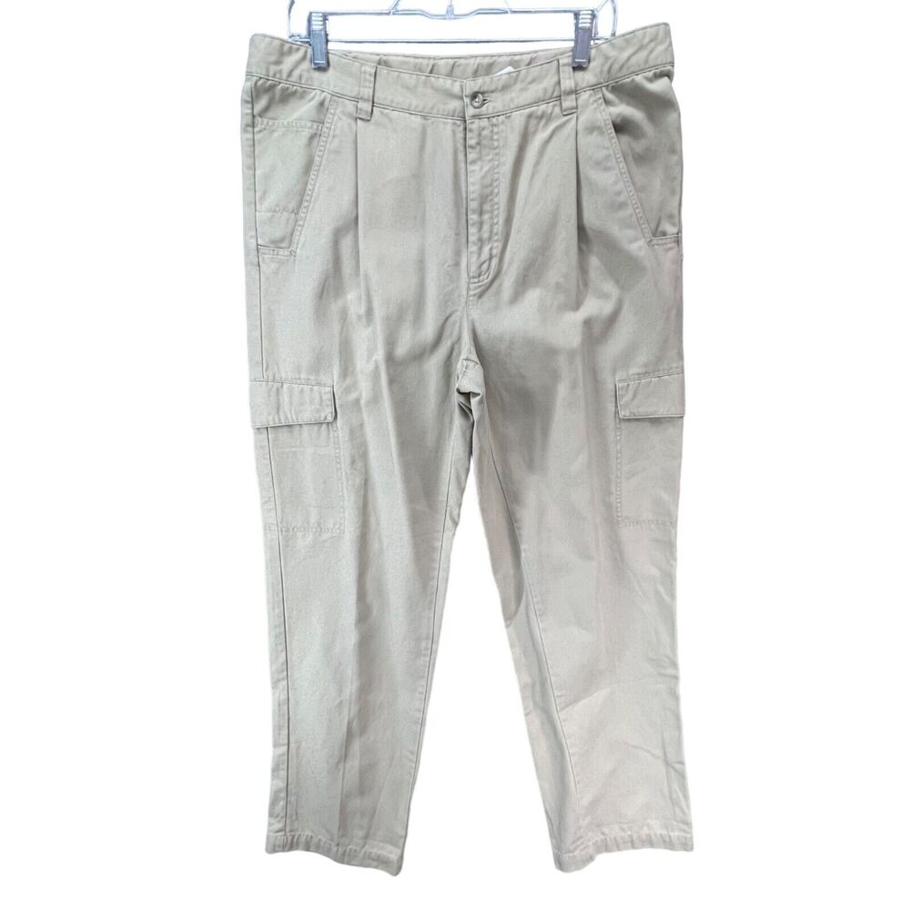 Columbia Cargo Pants Mens 34 Beige Sand Pockets Casual Hiking‎ Fishing Outdoor